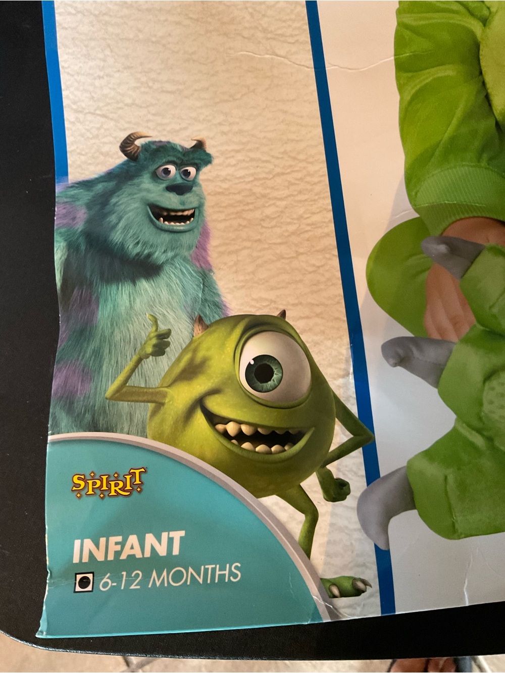 Spirit Mike Wazowski Bright Green Infant Halloween Costume - Picture 2 of 9